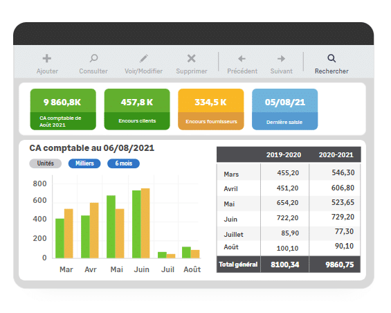 Gestion de l'activité commerciale Sage 100 entreprise