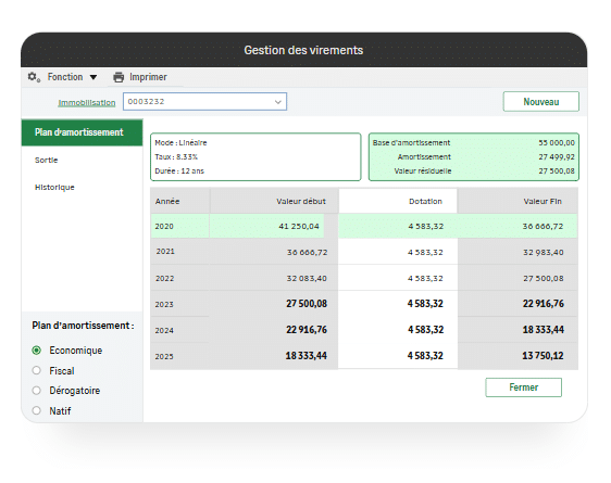gestion des immo sage 100 entreprise