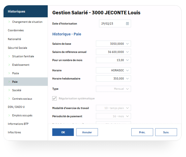 sage 100 paie rh - gestion administrative
